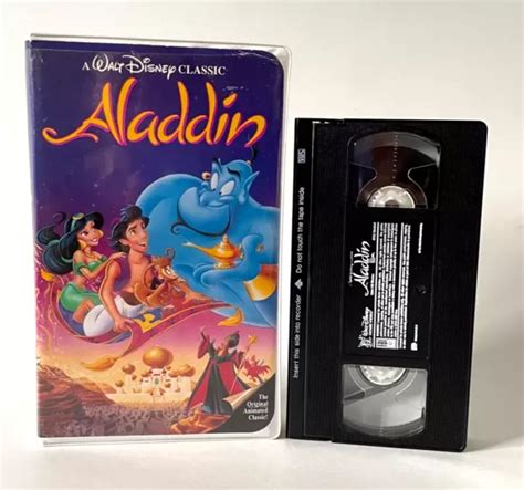 Aladdin Vhs Black Diamond Edition Walt Disney Classic Animation Movie