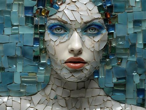 Premium Ai Image Glass Woman