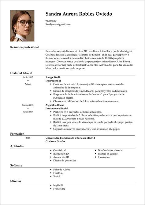 Modelo De Curriculum Vitae En Pdf Para Editar Plant Almuhja