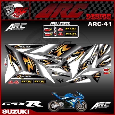 Stiker Striping Variasi Semifull Motor Suzuki GSX 150 R GSX R ARC 41