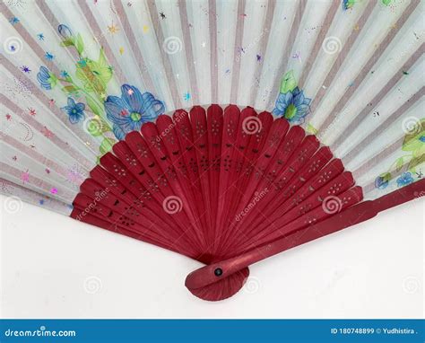 Wooden Bamboo Silk Folding Fan Chinese Japanese Vintage Retro Style