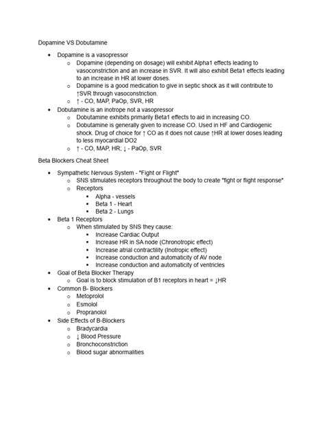 Dopamine Vs Dobutamine Pdf Heart Cardiac Arrest