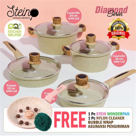 Jual BONUS 5X Steincookware Stein Paket Diamond 4in1 Fry Pan 20cm