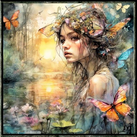 Solve Whimiscal Lake Lady Jigsaw Puzzle Online With 306 Pieces