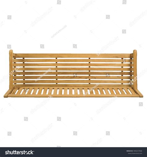 Isolated Wooden Park Bench Top View Stock Photo 1890237868 | Shutterstock