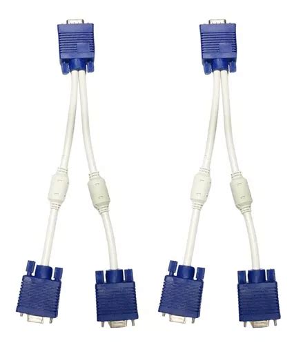 Unids Vga Divisor Macho A Doble Hembra Salida Cable Adapta Cuotas