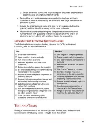 Survey Design Guide PDF