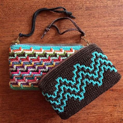 Mosaic Crochet Bag Pattern Weave Crochet