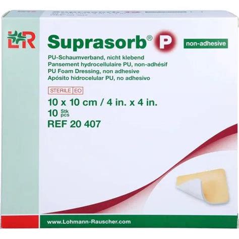 Suprasorb P Pu Foam Non Adhesive 10x10 Cm Uk