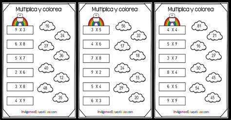 Divertidas Fichas Para Repasar Las Tablas De Multiplicar Imagenes