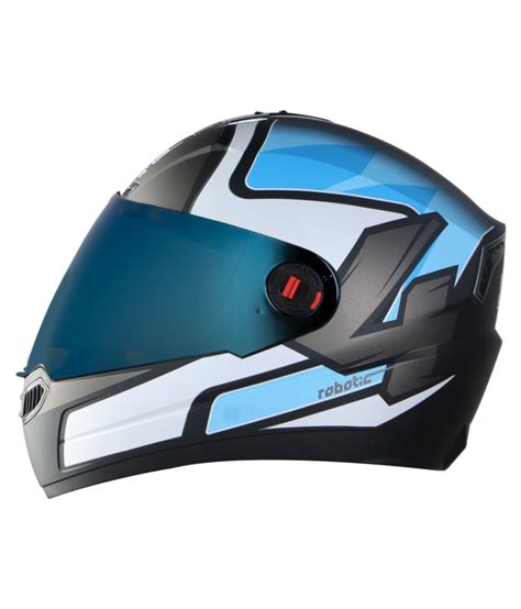 Steelbird Sba Robotics Full Face Helmet Blue L Buy Steelbird Sba