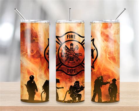 Firefighter Tumbler Png,20 oz Skinny Tumbler Design Sublimation, Tumbler Png, Sublimation ...