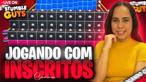 STUMBLE GUYS AO VIVO BLOCK DASH LENDÁRIOJOGANDO INSCRITOS