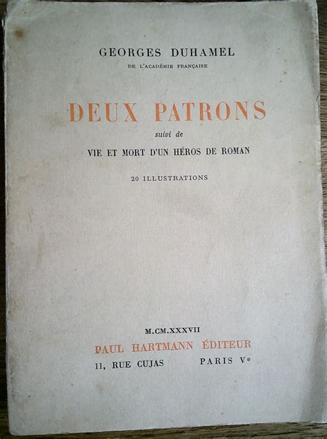 Deux Patrons suivi de Vie et Mort d un héros de roman by Georges