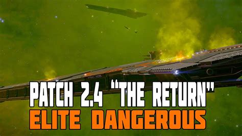 Elite Dangerous Patch 2 4 The Return The Thargoids Are Back YouTube