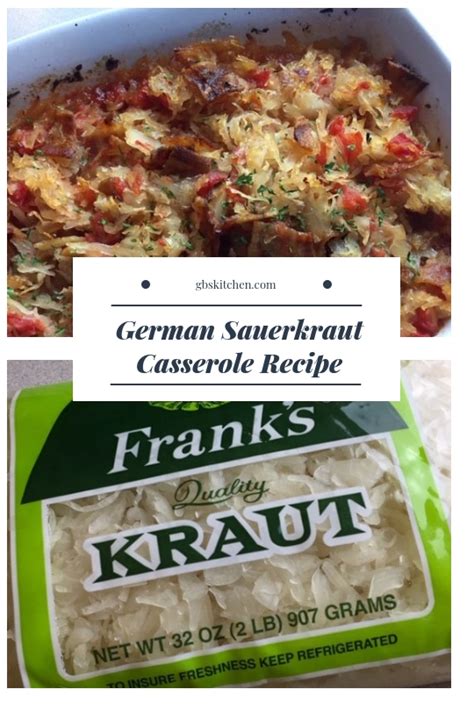 German Sauerkraut Casserole With Bacon And Brown Sugar Recipe Gbs