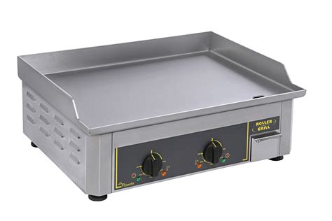 Electric Plancha Grill With Stainless Steel Plate 2 Cooking Zones