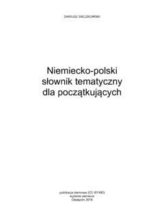 Niemiecko polski słownik tematyczny dla początkujących niemiecko