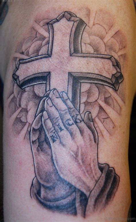 50 Excellent Praying Hands Tattoos For Shoulder