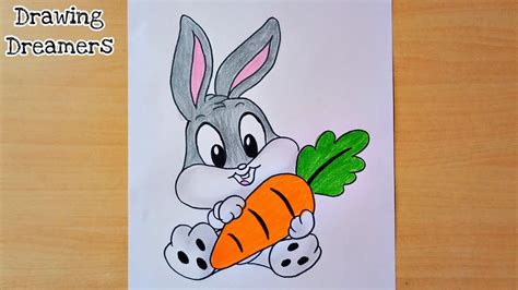 How To Draw Bugs Bunny Baby Bugs Bunny Drawing Looney Tunes Youtube