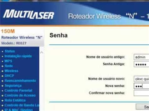 Tutorial Configura Roteador Multilaser Modelo Re Youtube