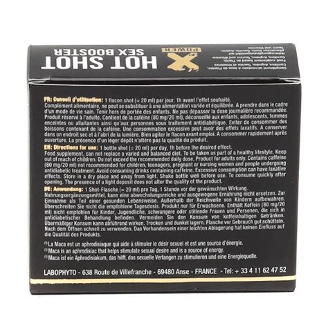 Hot Shot Sex Booster Stimulant Sexuel Et Aphrodisiaque