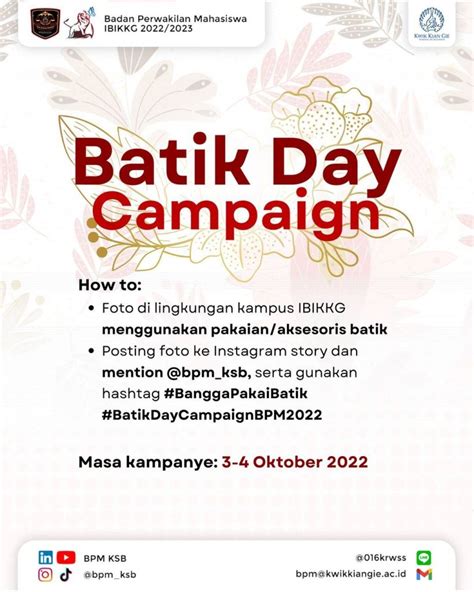 Batik Day Campaign Kampus Kwik Kian Gie