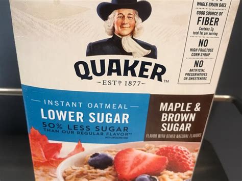 Quaker Oats Nutrition Facts Maple And Brown Sugar Blog Dandk