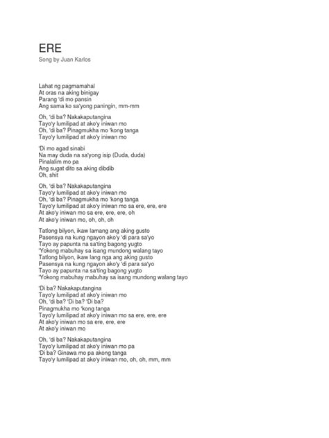 Ere Lyrics | PDF