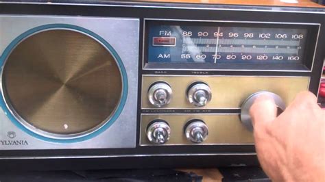 Sylvania 1967 Table Radio Rm300r Solid State Youtube