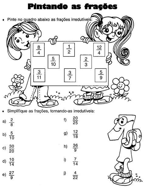 FraÇÕes 4° Ano Atividades P Imprimir I Atividades E Desenhos