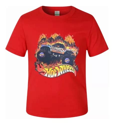 Camiseta Hot Wheels Infantil Fantasia Personagens MercadoLivre