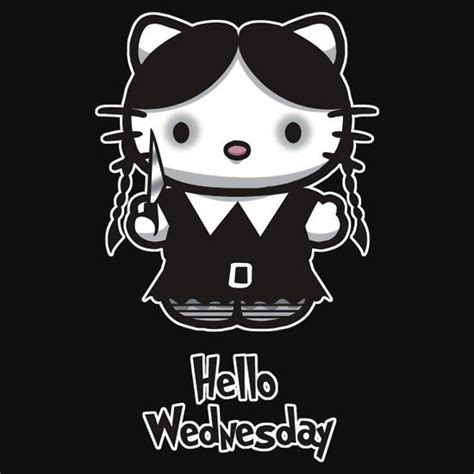 Wednesday Kat By Hikat Hello Kitty Drawing Hello Kitty Art Hello