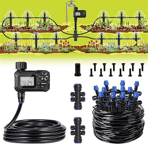 Amazon HIRALIY 118FT Automatic Drip Irrigation Kits With Garden