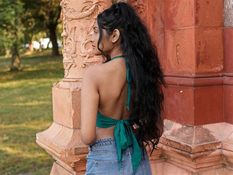 Turquoise Cotton Bikini Crop Top Psy Trance Festival Hippie Etsy