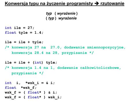 PPT Język C proceduralny j ę zyk programowania PowerPoint