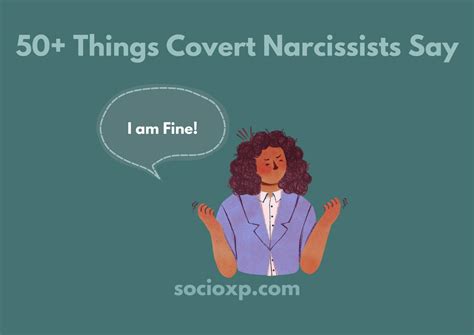 50 Things Covert Narcissists Say