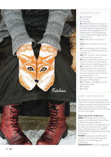 ВАРЕЖКИ ЛИСЬИ \ СХЕМА \ СПИЦЫ | Knitted mittens pattern, Knit mittens ...