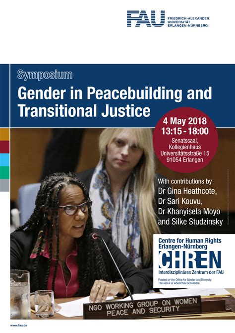 Symposium Gender In Peacebuilding And Transitional Justice