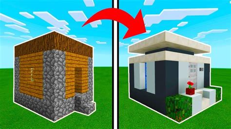 Minecraft Tutorial How To Transform A Small Village House Into A