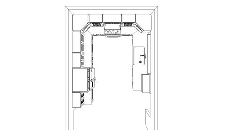 U Shaped Kitchen Layout Designs - CabinetSelect.com