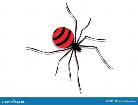 Spider Cartoon Character Vector Flat Design Stock Vector Illustration