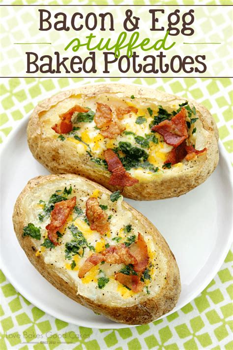 Bacon Egg Stuffed Baked Potatoes Recipe