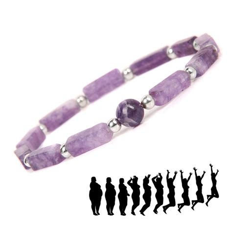 Bracelets Am Thystes Naturels Pour Femmes Et Hommes Perte De Poids