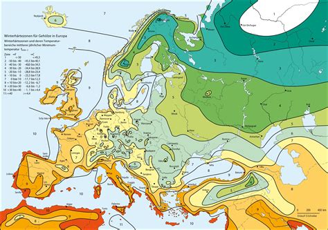 Winter hardiness zones for plants in Europe : r/europe