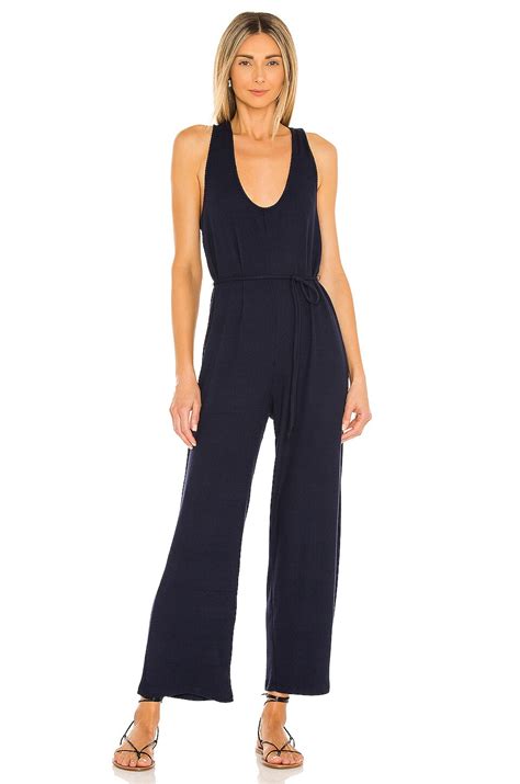 Lovers And Friends Sally Jumpsuit In Navy Blue Revolve