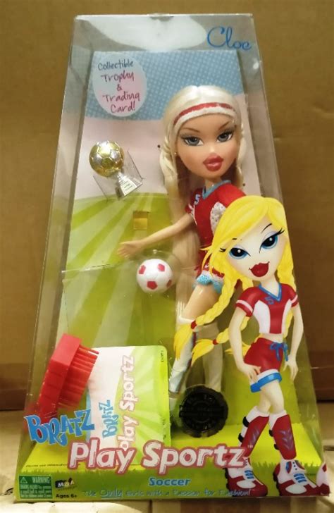 絕版 罕見 2007年 MGA Bratz Play Sportz Soccer Fashion Doll Chloe 1盒 興趣及遊戲