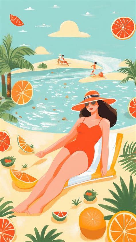 Hot Summer Illustration Outdoors Nature Premium Photo Illustration Rawpixel