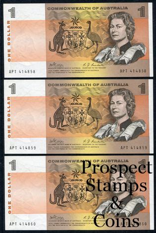 Australian Banknotes Australian Decimal Paper Banknotes 1969 One