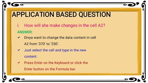 Ch 7 Application Based Question A Class 6 Computer Science Youtube